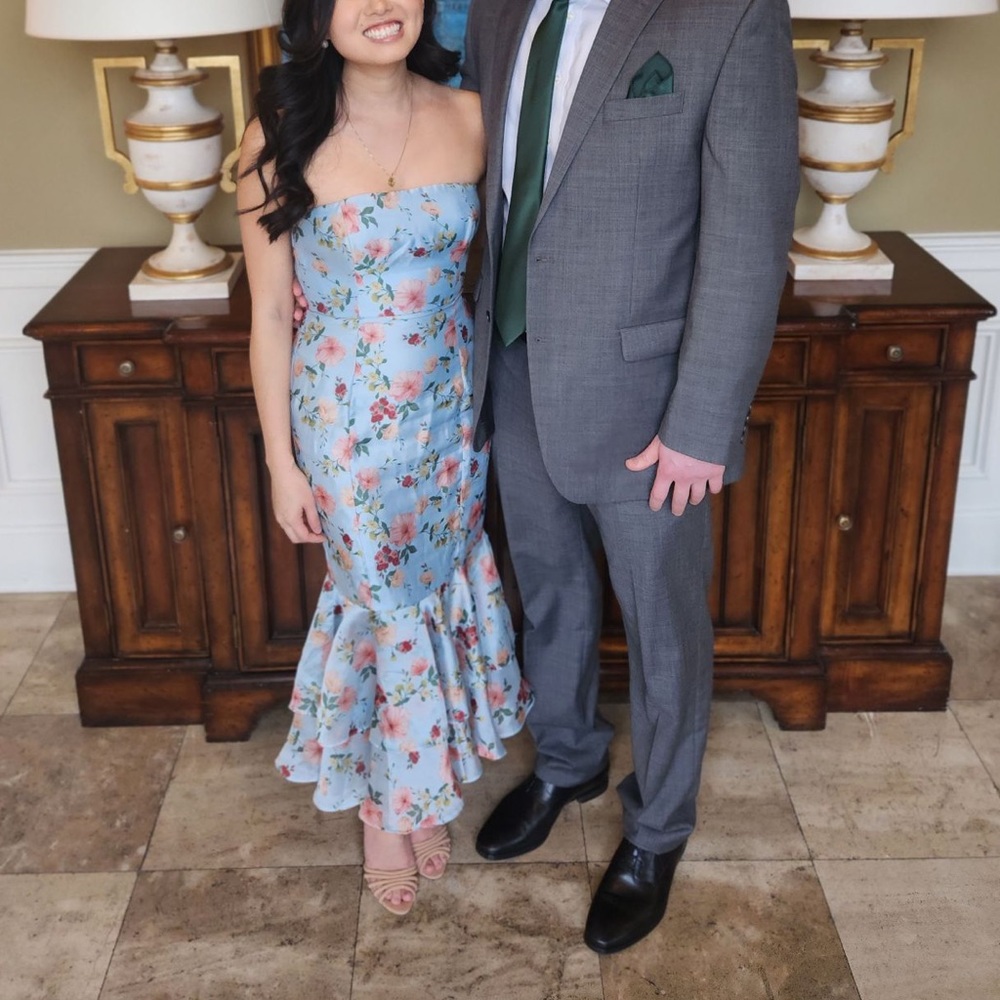 Majorelle Floral Midi Dress